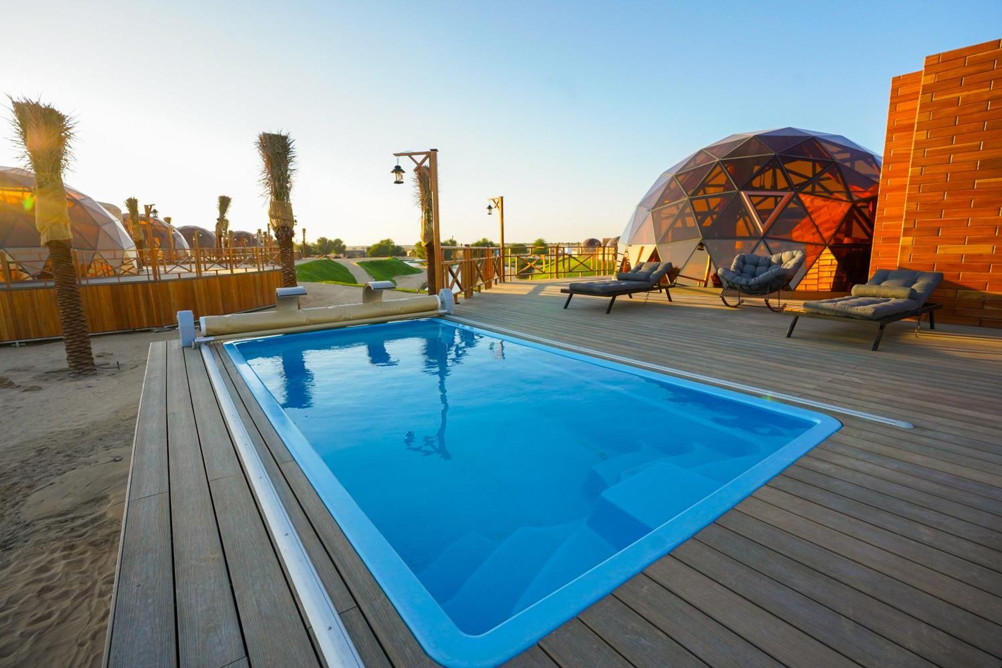 Al Marmoom Oasis Luxury Experiential Desert Resort دبي المظهر الخارجي الصورة